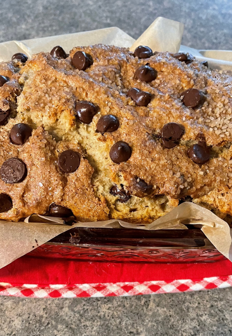 Dark Chocolate Chip Banana Bread