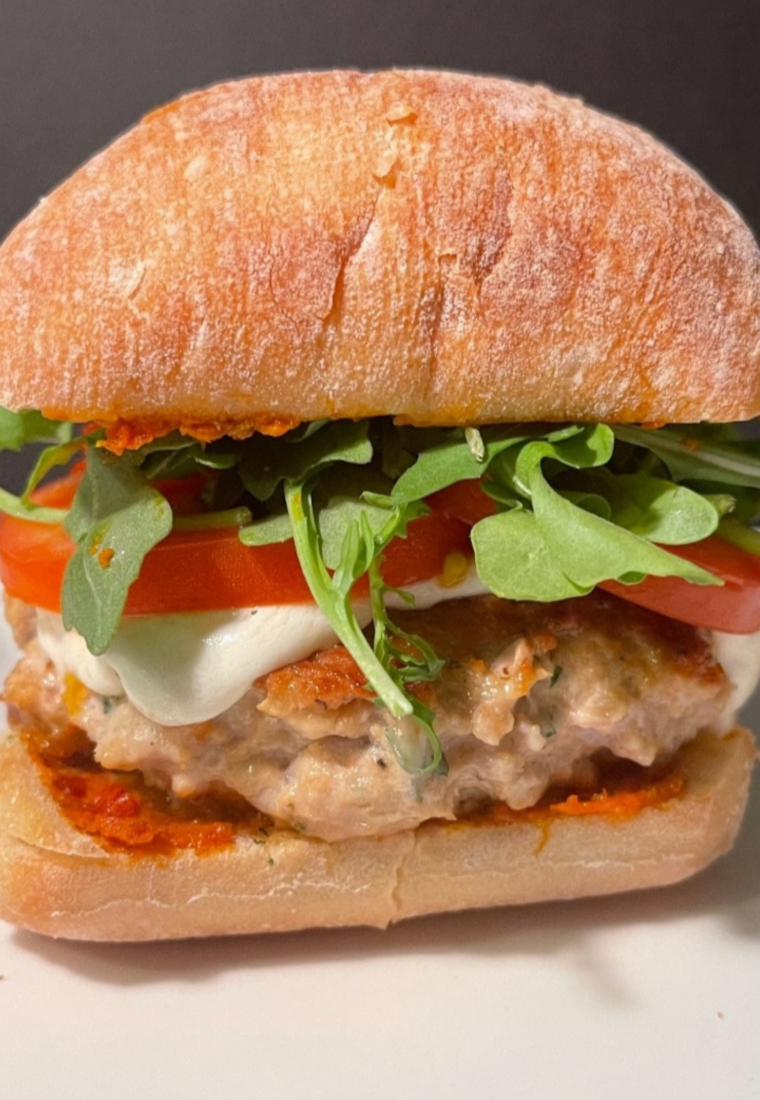 Pub-Style Herbed Chicken Burger